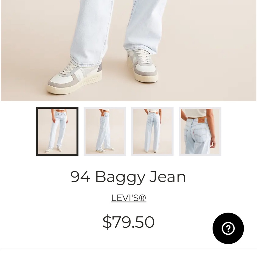 Levi's Sky Blue Relaxed Jeans